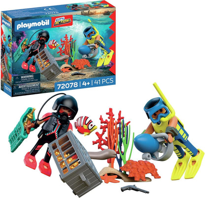 PLAYMOBIL Police Diver with Treasure 72078 | Underwater Police Set