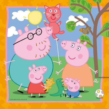 Ravensburger 3x49pc- Peppa's Family & Friends Puzzle