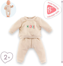 Corolle - Amour Beige Jogging Set for Corolle 42cm Mon Grand Baby Dolls