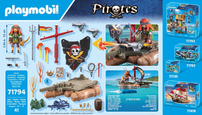 Playmobil Pirates - Pirate  Raft with Treasure 71794