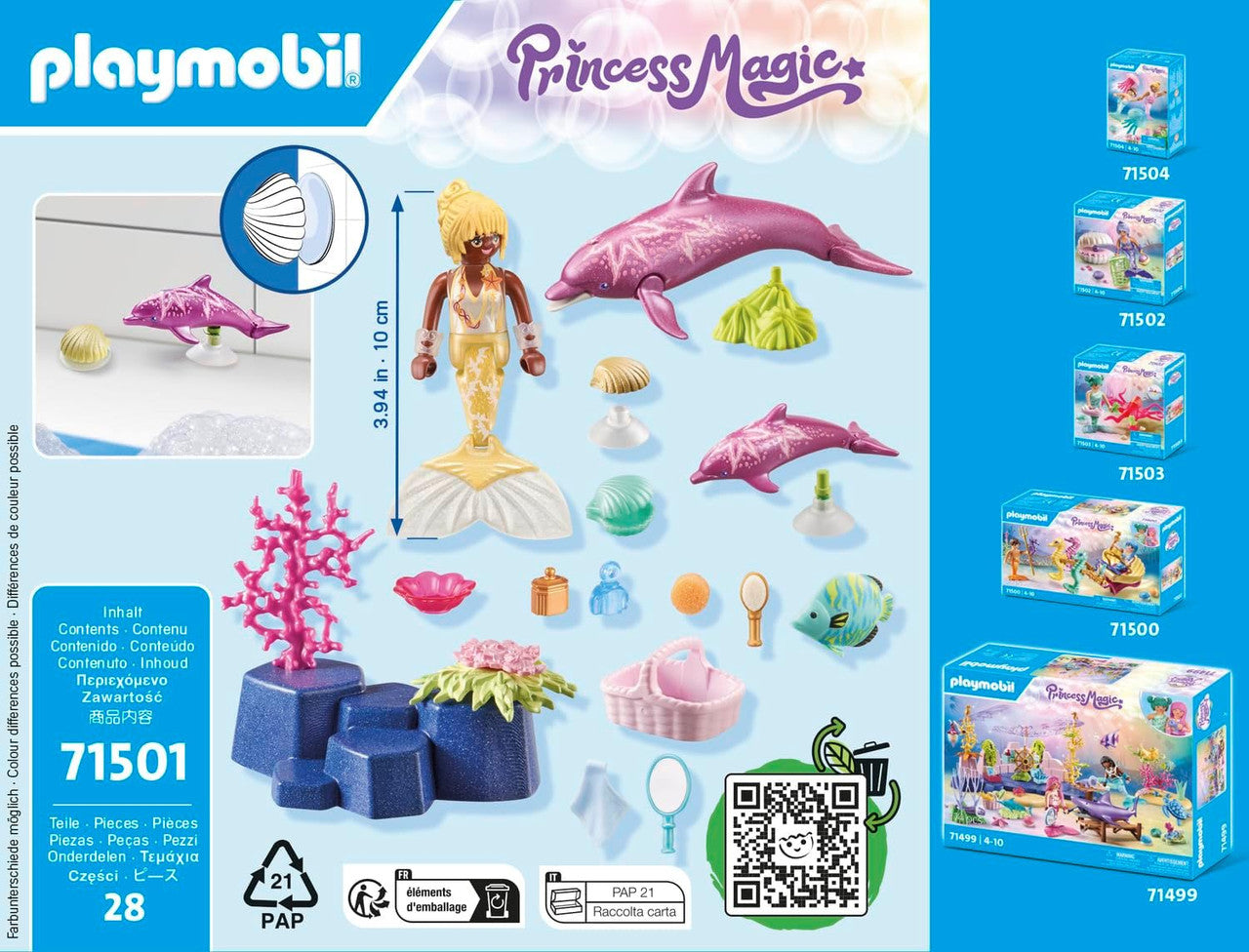 Playmobil - Princess Magic -  Mermaid with Dolphins 71501