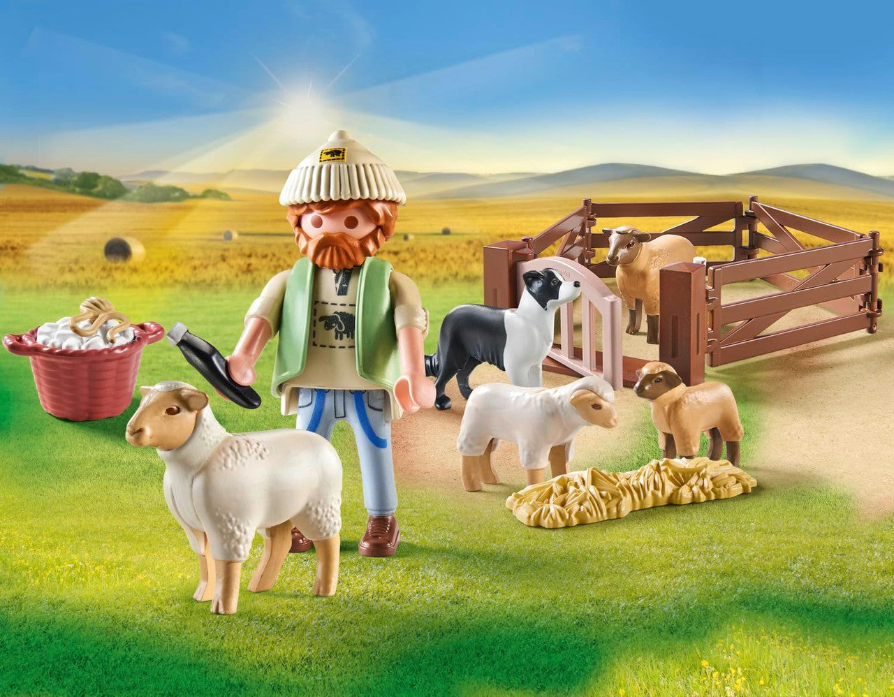Playmobil Country - Young Shepherd with Flock of Sheep 71444