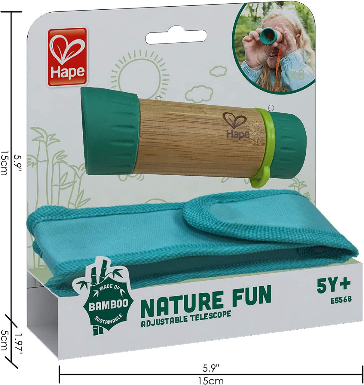 Hape - Nature Fun - Adjustable Telescope