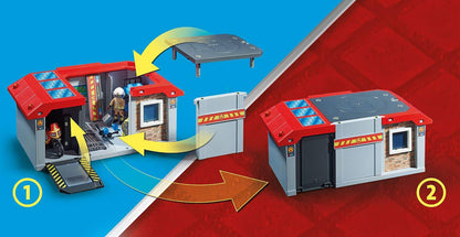 Playmobil - Take Along Fire Station 71193