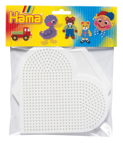 Hama Beads Large Pegboards Heart & Hexagon Set
