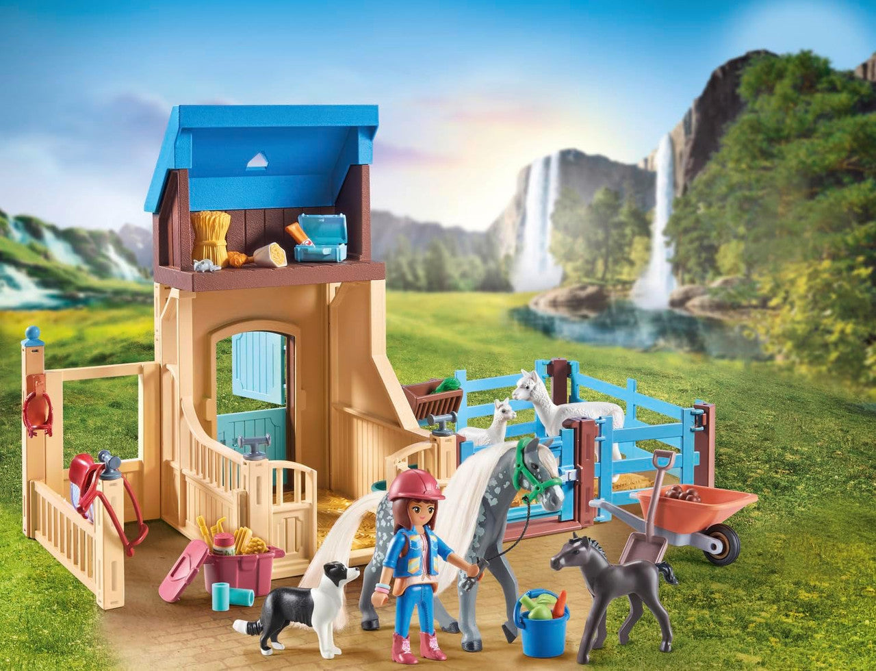 Playmobil - Horses of Waterfall - Horse Stall with Amelia and Whisper 70353