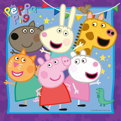 Ravensburger 3x49pc- Peppa's Family & Friends Puzzle