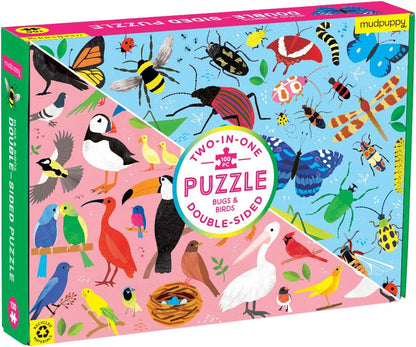 Mudpuppy – 100 Piece Double-Sided Puzzle – Bugs & Birds