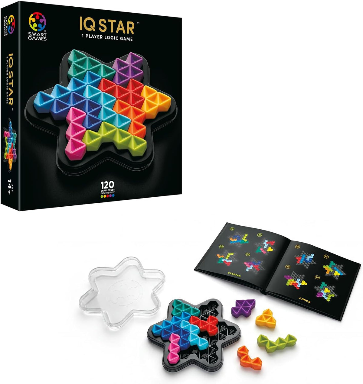 Smart Games IQ Deluxe Star - Brain Teaser Puzzle Game for Adults