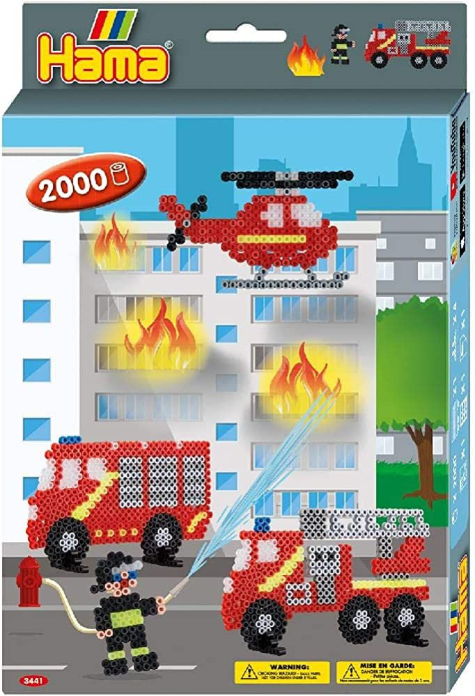 Hama Beads - Small Gift Box - Fire Fighters