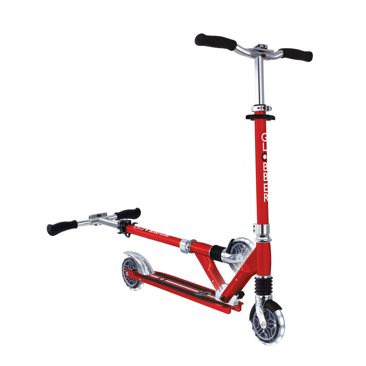 Globber - FLOW ELEMENT Comfort LIGHTS Scooter - Ruby Red