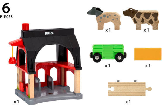 BRIO - Animal Barn - 6 Pieces