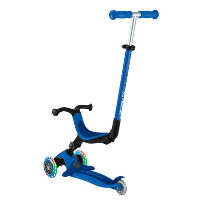Globber - GO UP ACTIVE with Lights - Navy Blue/ Dark Blue