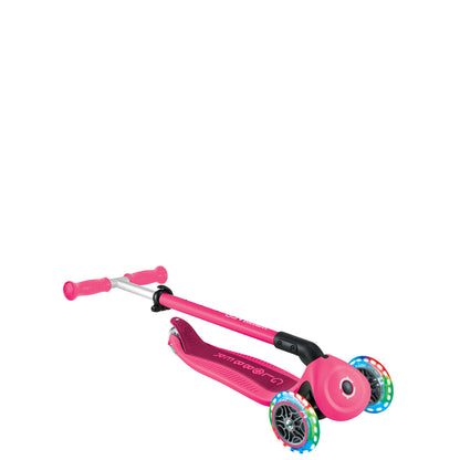 Globber - GO UP ACTIVE with Lights - Fuchsia/ Dark Pink