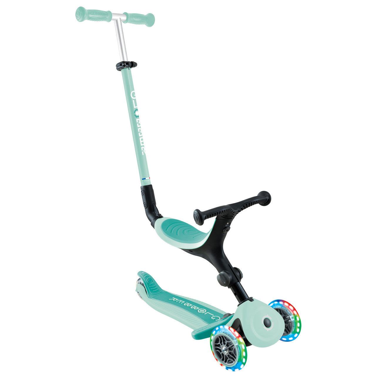 Globber - GO UP ACTIVE with Lights - Mint /Dark Mint