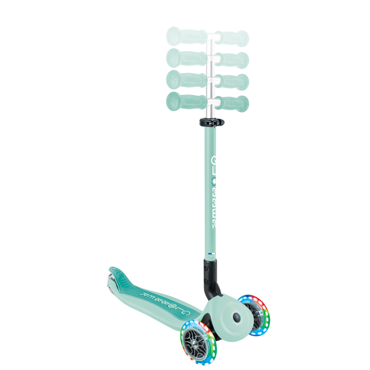 Globber - GO UP ACTIVE with Lights - Mint /Dark Mint