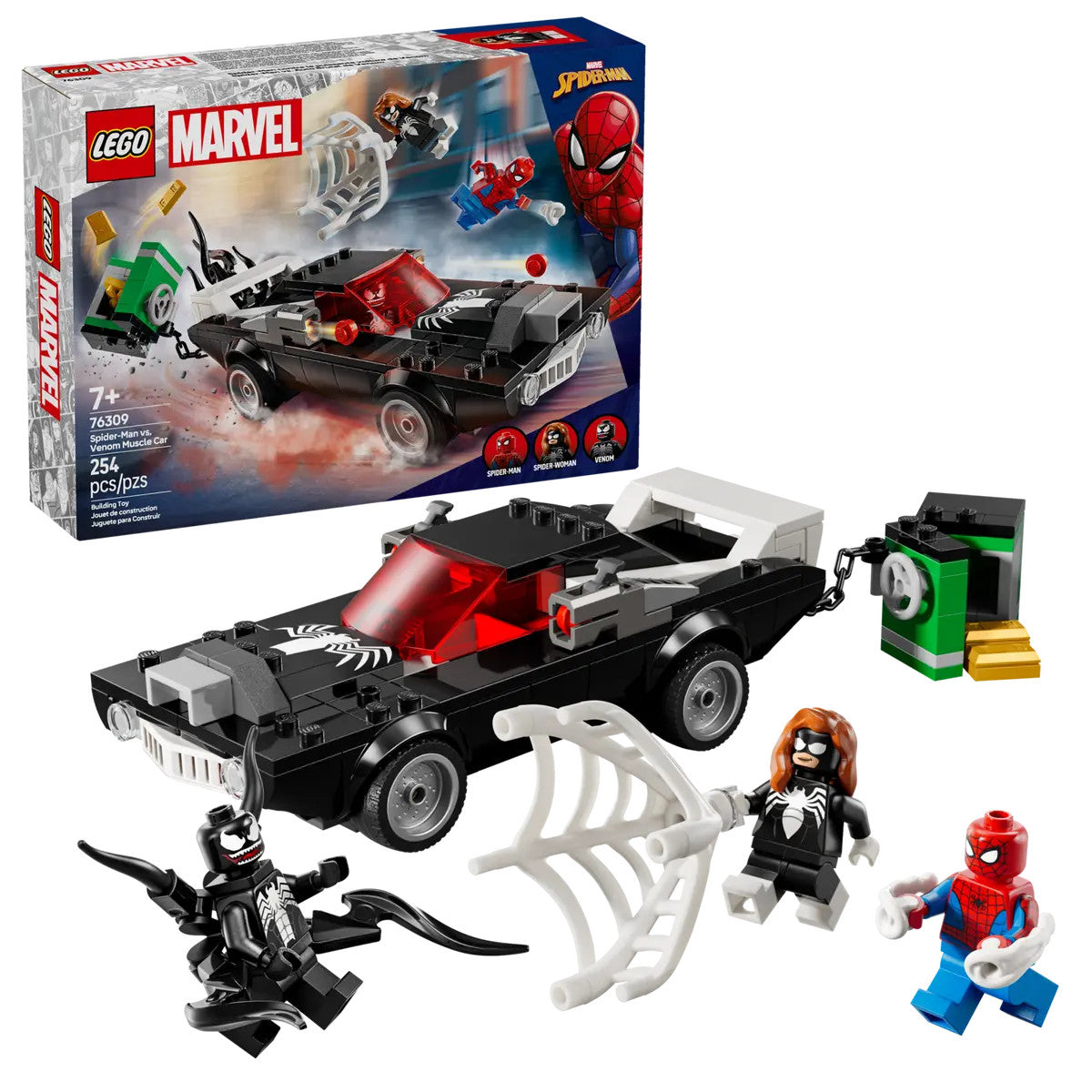 LEGO® Marvel - Spider-Man vs. Venom Muscle Car 76309