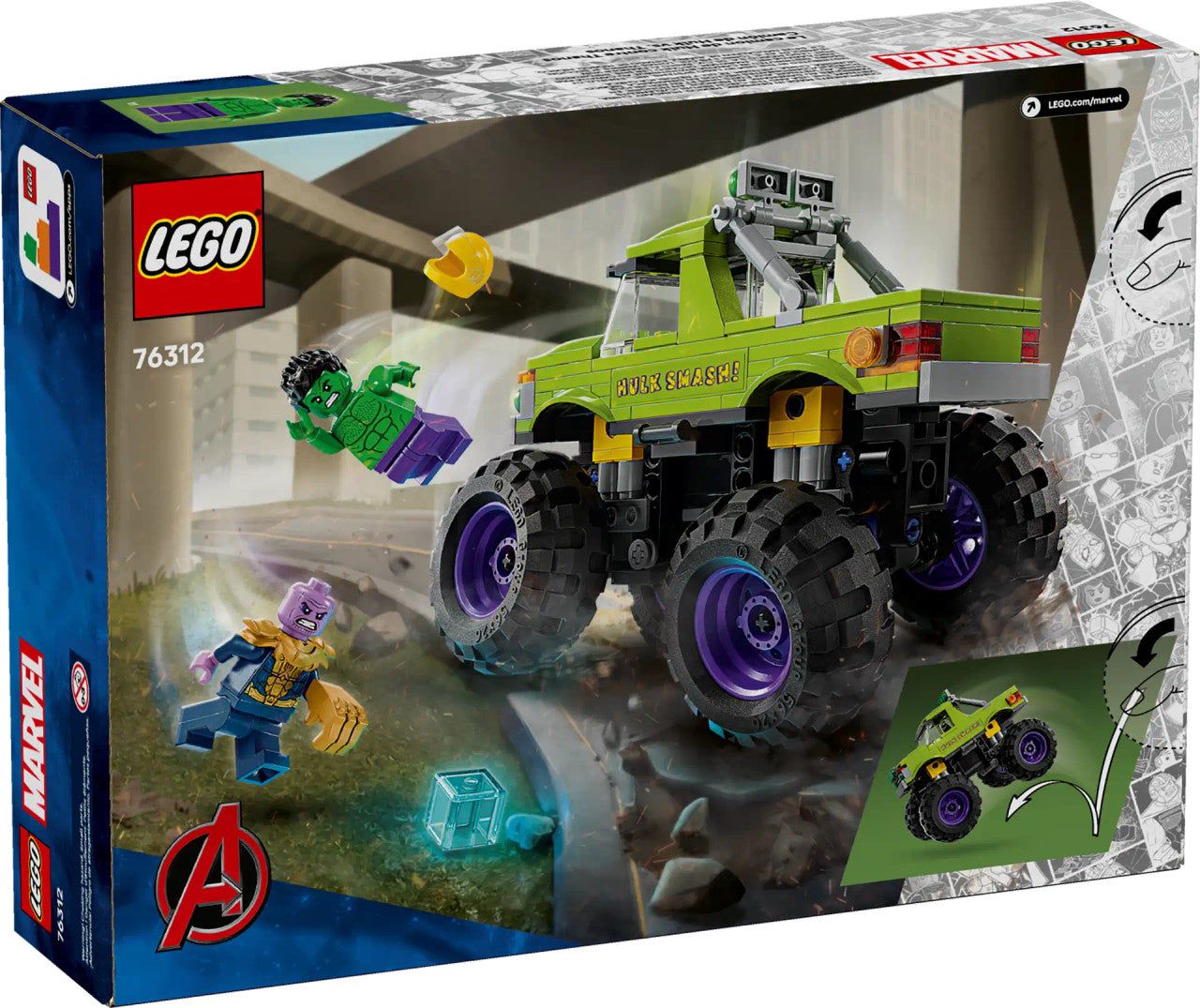 LEGO® Marvel -  The Hulk Truck vs. Thanos 76312