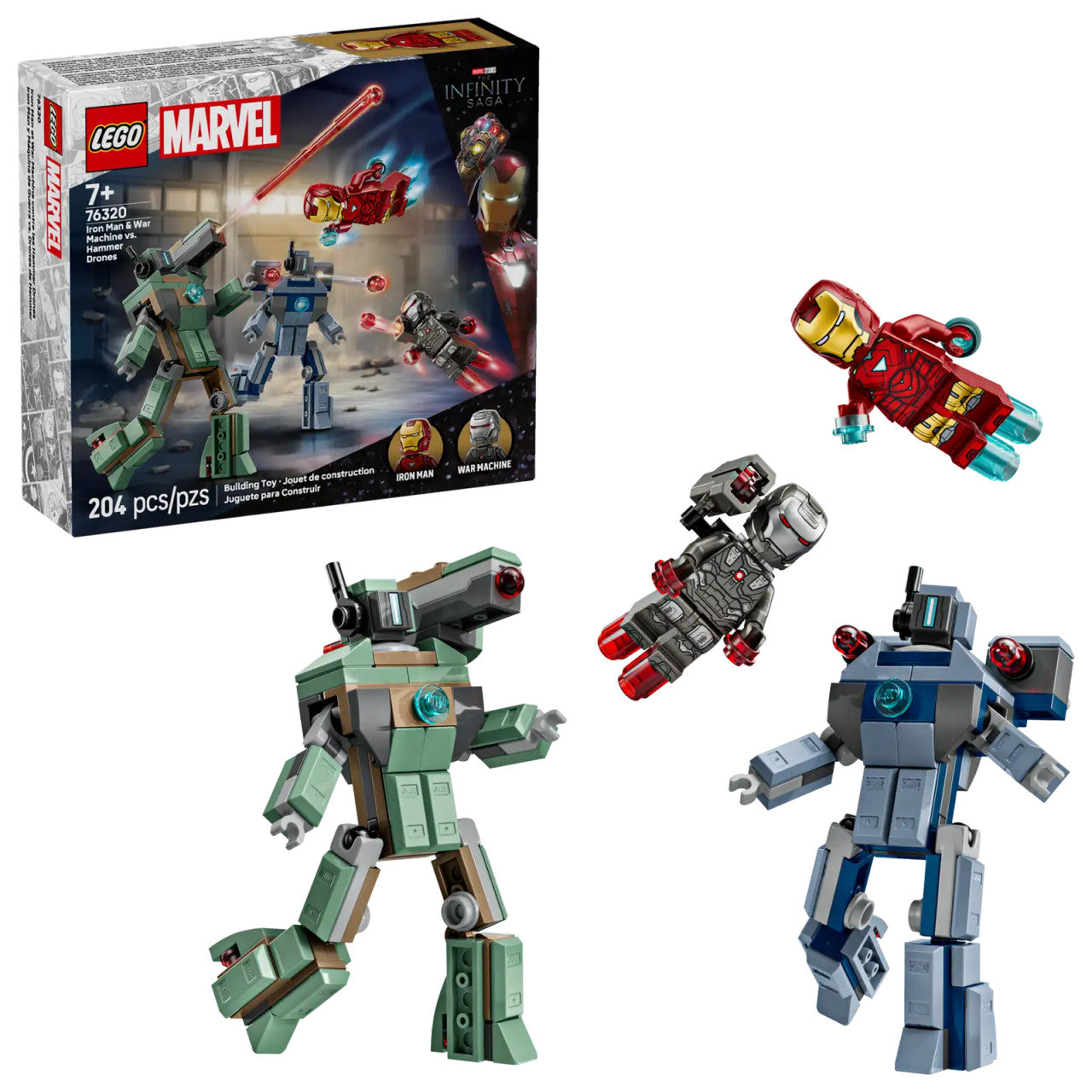LEGO® Marvel - Iron Man & War Machine vs. Hammer Drones 76320