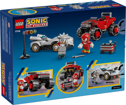 LEGO® Sonic the Hedgehog™ - Silver's Car vs. Knuckles' Monster Truck 77118
