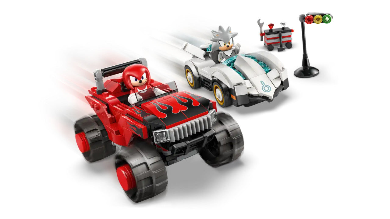 LEGO® Sonic the Hedgehog™ - Silver's Car vs. Knuckles' Monster Truck 77118