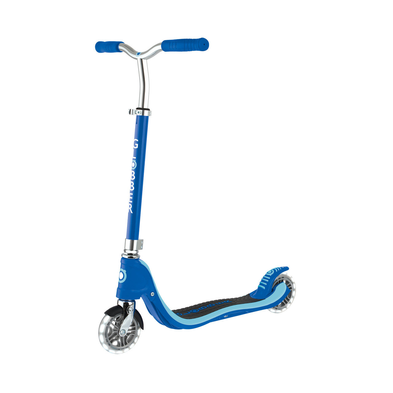 Globber - FLOW 125 Scooter with Light Up Wheels - Navy Blue