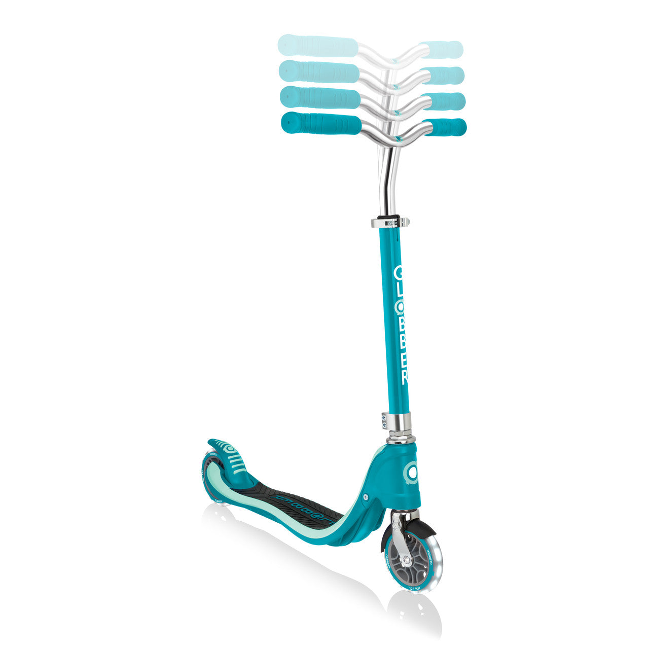 Globber - FLOW 125 Scooter with Light Up Wheels - Teal