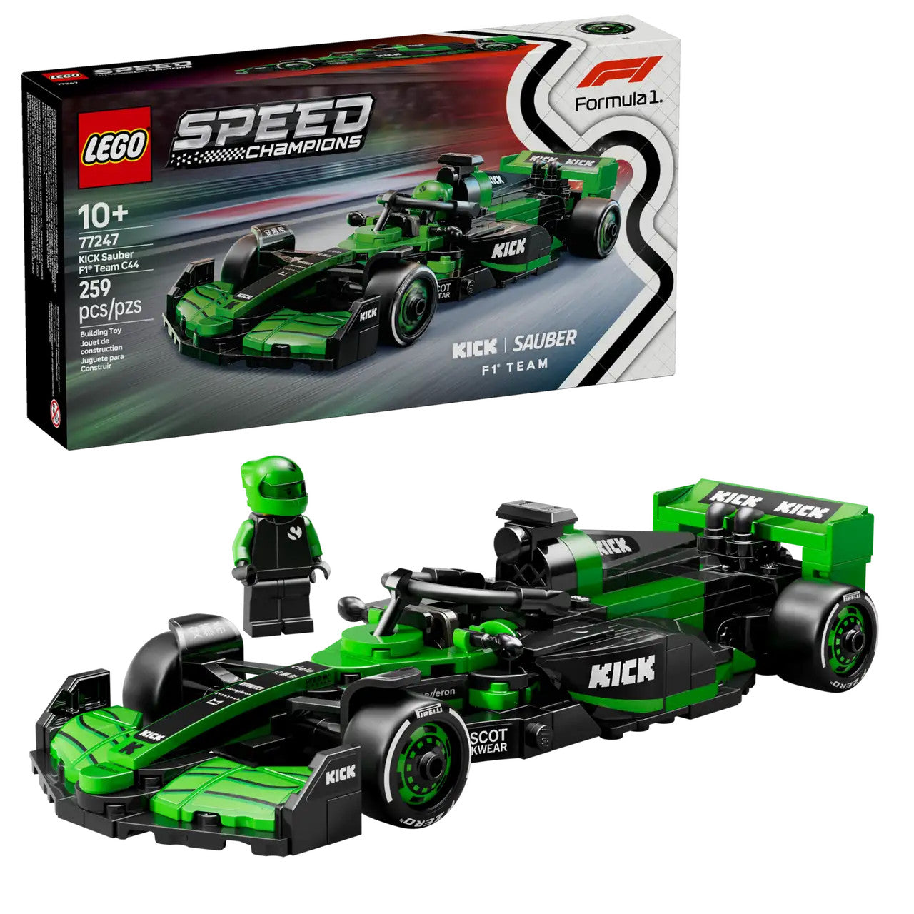 LEGO® Speed Champions -  KICK Sauber F1® Team C44 Race Car 77247