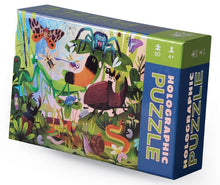 Crocodile Creek 50pc Holographic Puzzle - Backyard Bugs