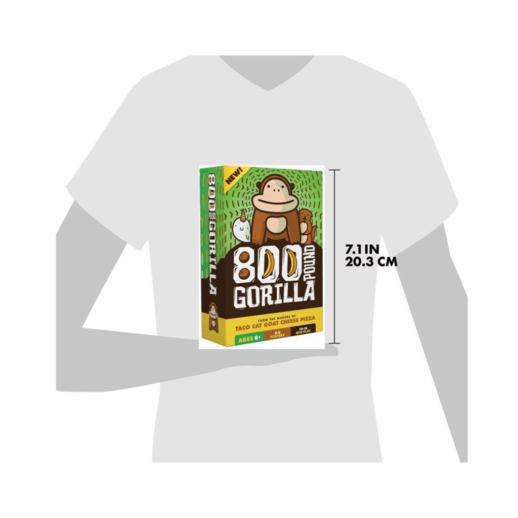 Banana point and action cards from the 800 Pound Gorilla family card game laid out during play