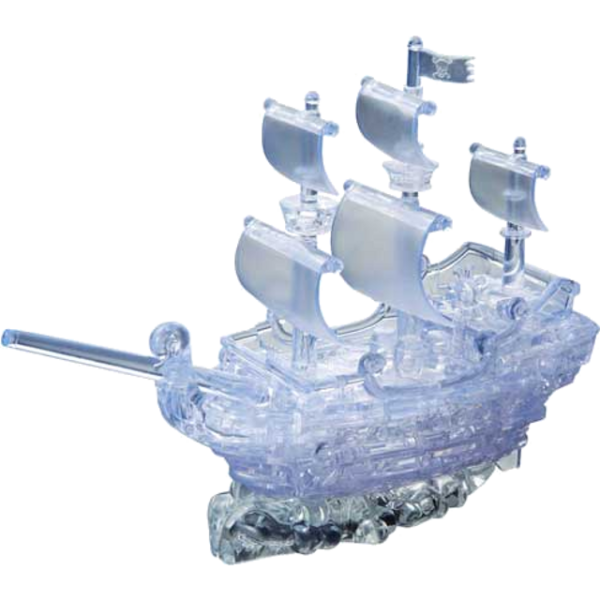 Crystal Puzzle 3D - Clear Pirate Ship