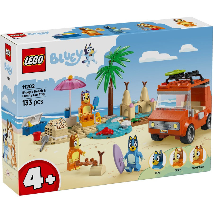 LEGO® Bluey - Bluey's Beach & Family Car Trip 11202