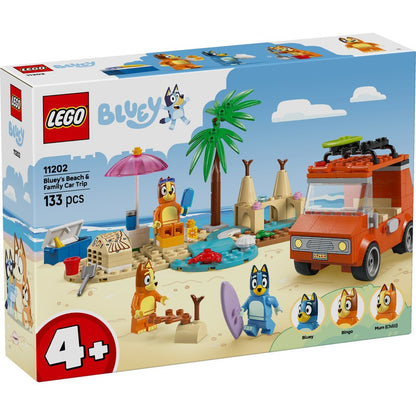 LEGO® Bluey - Bluey's Beach & Family Car Trip 11202