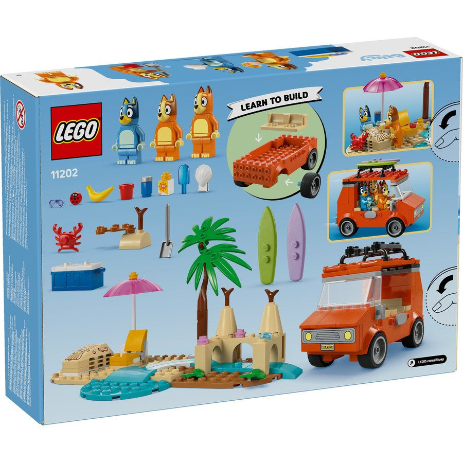 LEGO® Bluey - Bluey's Beach & Family Car Trip 11202