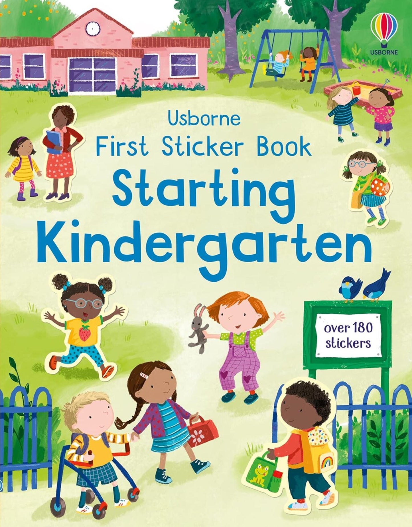 Usborne First Sticker Book Starting School by Holly Bathie with over 180 stickers for children preparing to start school