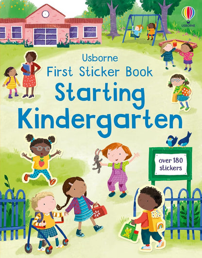 Usborne First Sticker Book Starting School by Holly Bathie with over 180 stickers for children preparing to start school