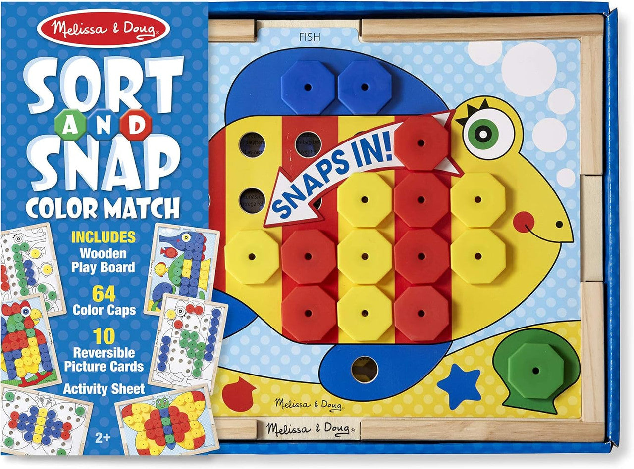 Melissa & Doug - Sort and Snap Colour Match