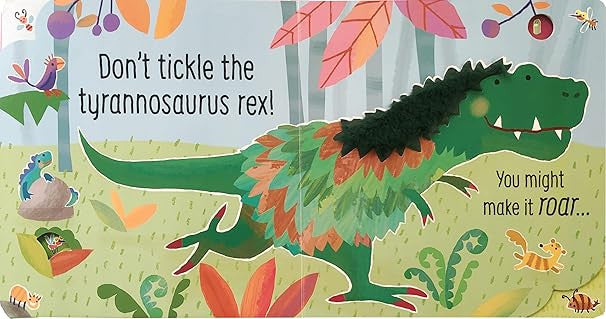 Usborne Touchy-Feely Sounds Book - Don't Tickle the Dinosaur