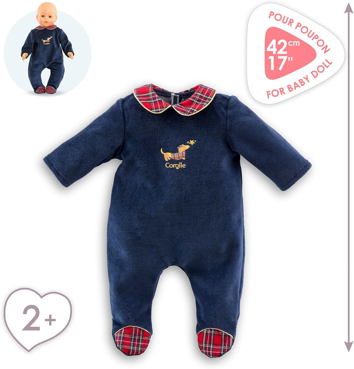 Corolle - Corolle En Fêtes Pyjamas for Corolle 42cm Mon Grand Baby Dolls