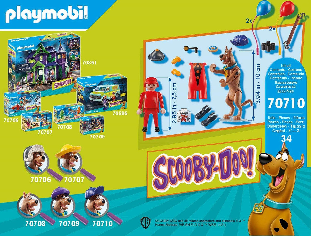 Playmobil SCOOBY-DOO! Adventure with Ghost Clown 70710