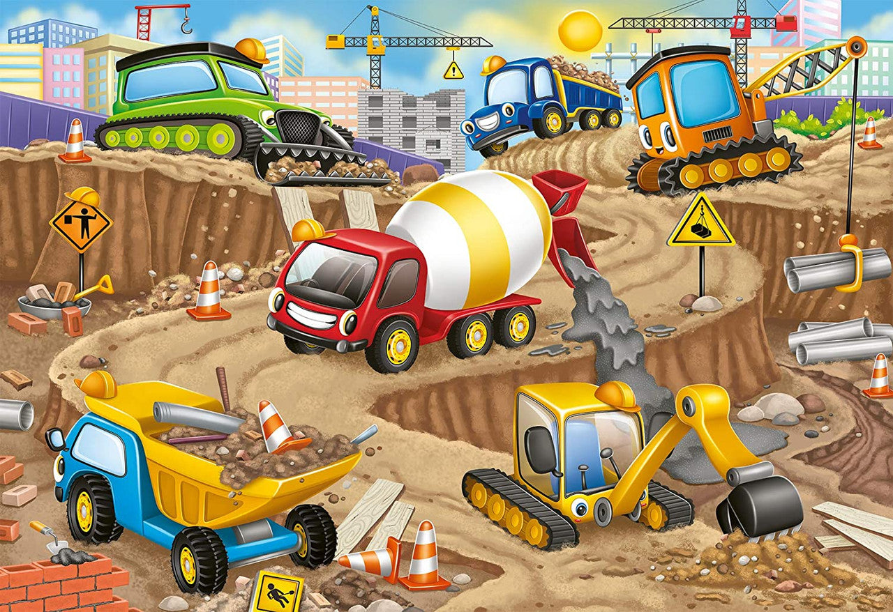 Ravensburger 24pc - Construction Fun SuperSize Floor Puzzle