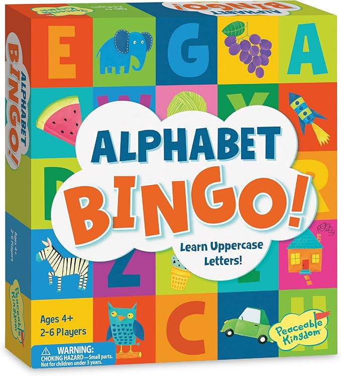 Peaceable Kingdom - Alphabet Bingo
