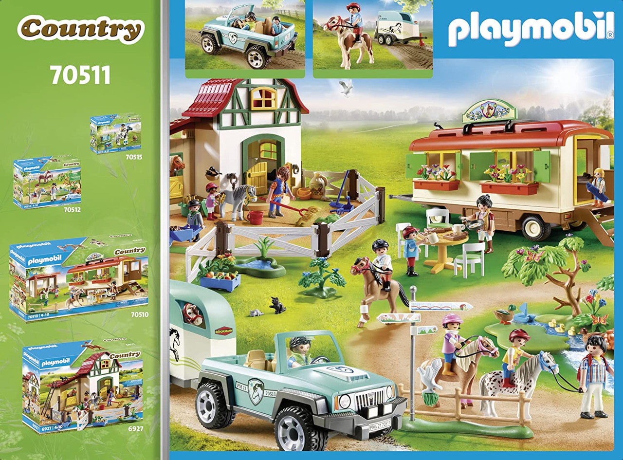 Playmobil Country - Car with Pony Trailer 70511