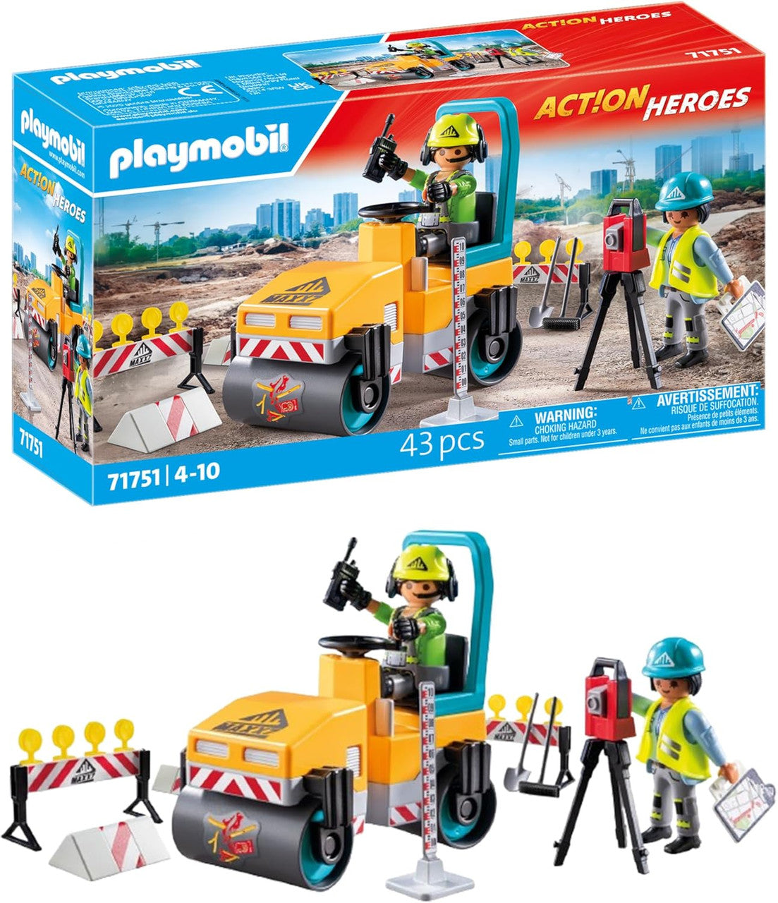 Playmobil - Action Heroes - Road Construction 71751