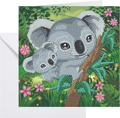Crystal Art - Koala Hugs 18x18cm Card product image 1
