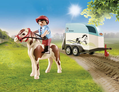 Playmobil Country - Car with Pony Trailer 70511