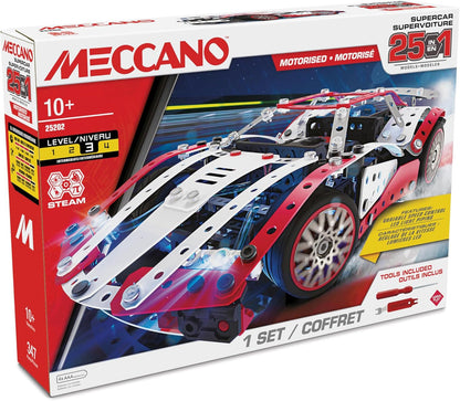 Meccano - 25-in-1 Multi Model Supercar Set 25202