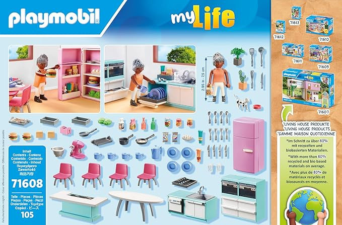 Playmobil - My Life - Kitchen with Dining Area 71608