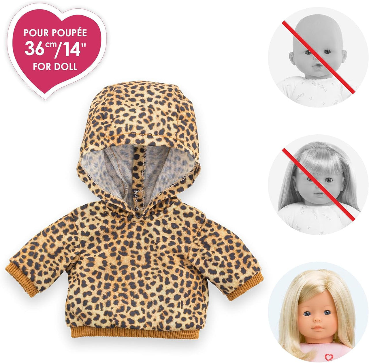 Corolle - Leopard Sweatshirt for Ma Corolle 36cm Dolls