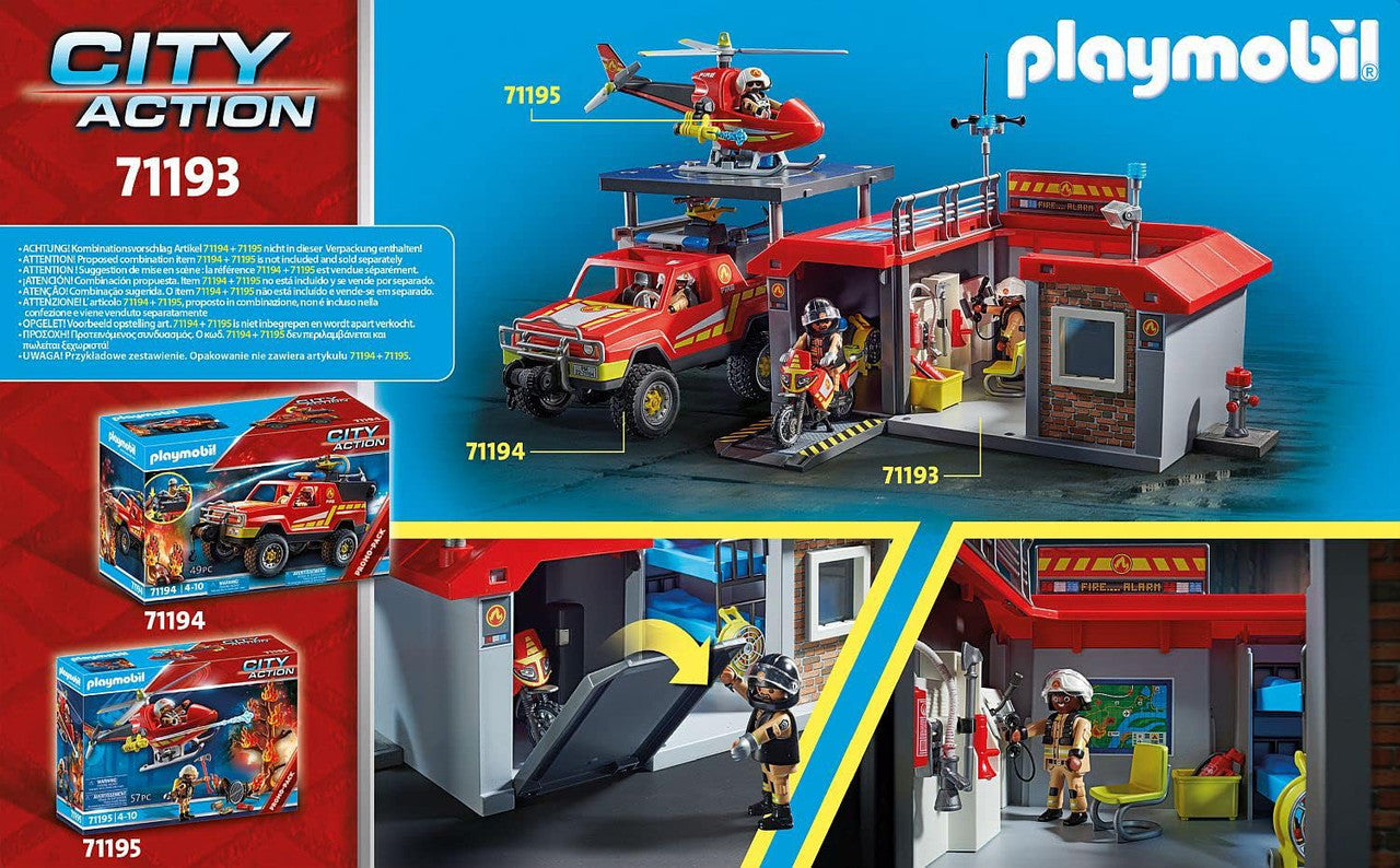 Playmobil - Take Along Fire Station 71193